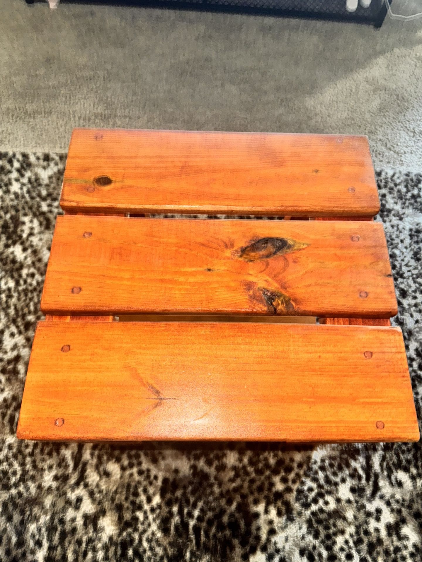 Handmade Wooden Side Table – Custom Color & Finish