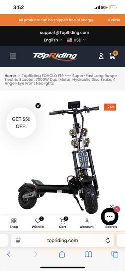 FOHOLO F19 electric scooter