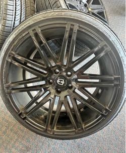 Curva Concepts C48 Gloss Black 20” Wheels – 5x114.3 – Staggered Setup