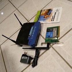 Linksys router and PCI Wi-Fi card