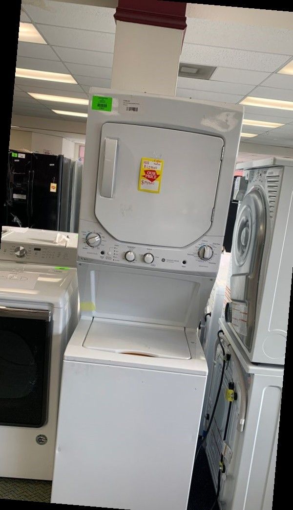 BRAND NEW GE GUD24ESSMWW WASHER AND ELECTRIC DRYER COMBO