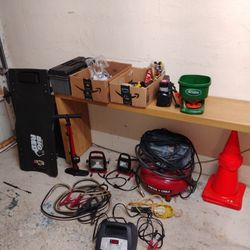 Tools Tool Kit Set Collection Bundle Lot Craftsman Husky And More Battery Charger Air Compressor 