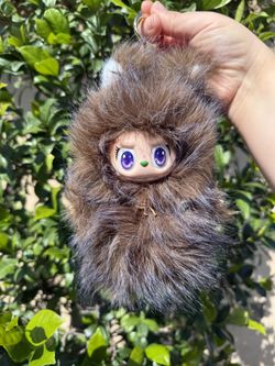 Fluffy Mocha Lavender Labubu