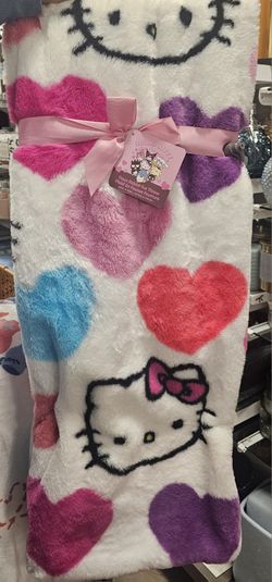 Hello Kitty Valentines Blanket