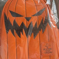 Disney Nightmare Before Christmas Jack Skeleton Pumpkin King Loungefly Backpack New