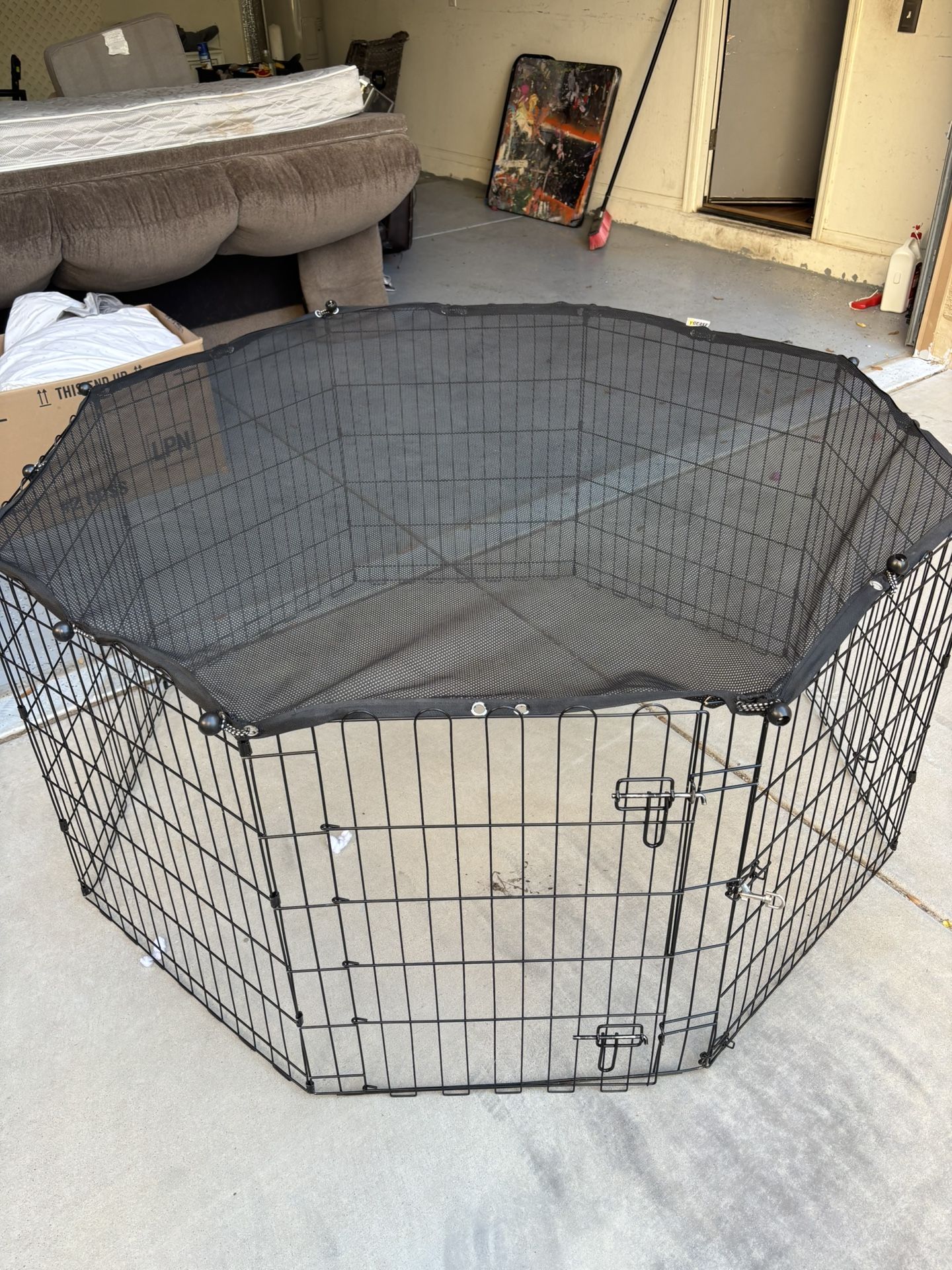 Dog Pen With Removable Top