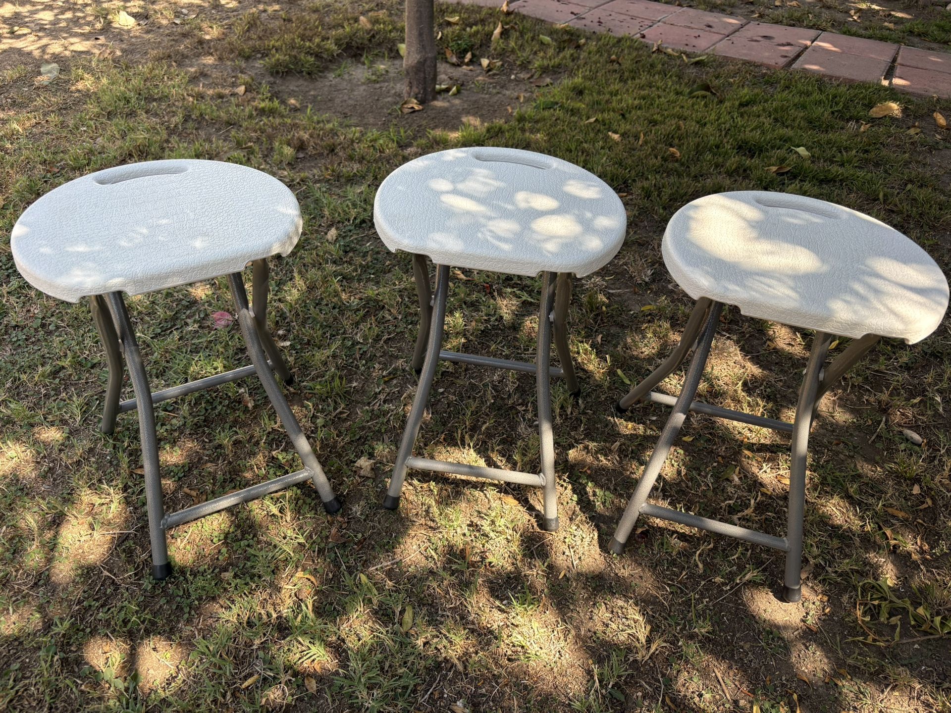 New Short Folding Metal Bar Stools