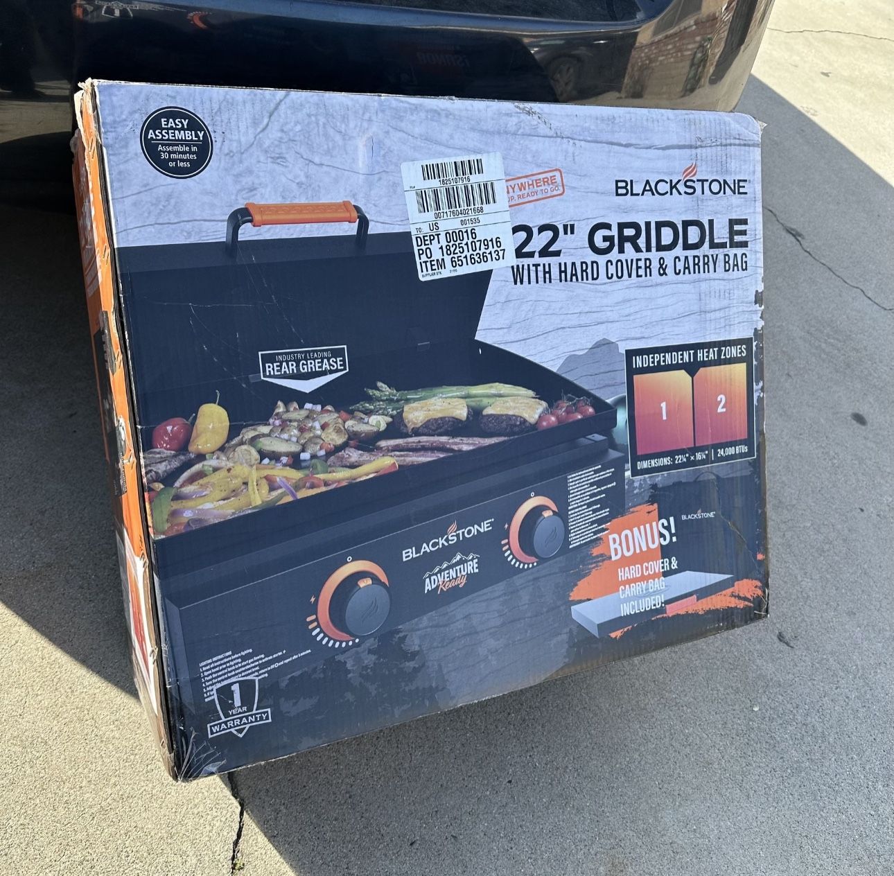 NEW! Blackstone Adventure Ready 22" Propane Griddle Bundle ( Asador De Plancha )