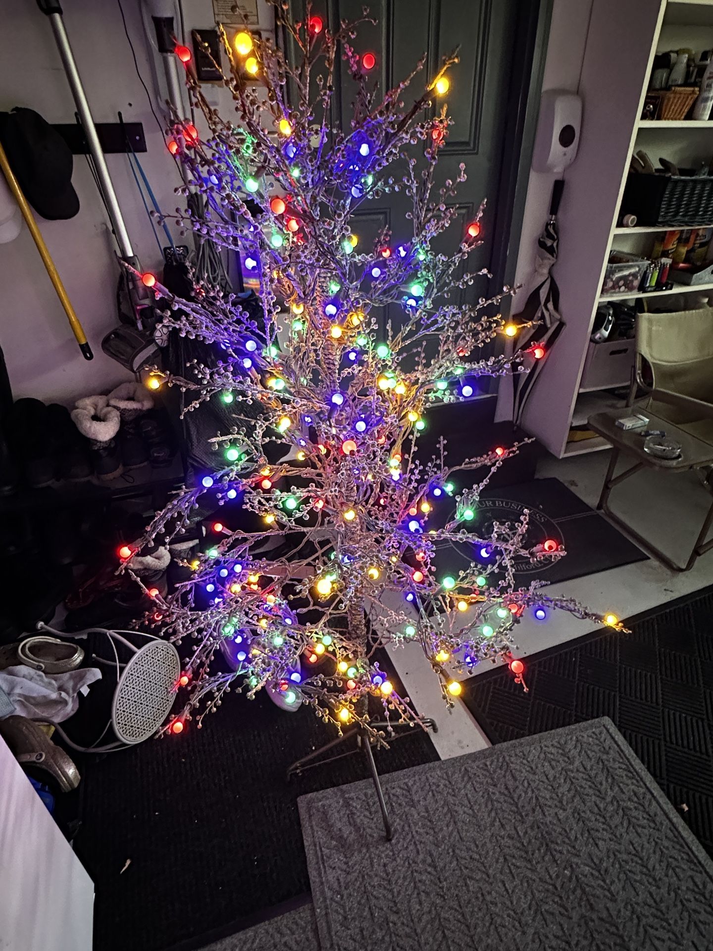 Set Of 2 Outdoor Xmas Trees