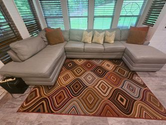 U shaped leather sleeper sofa