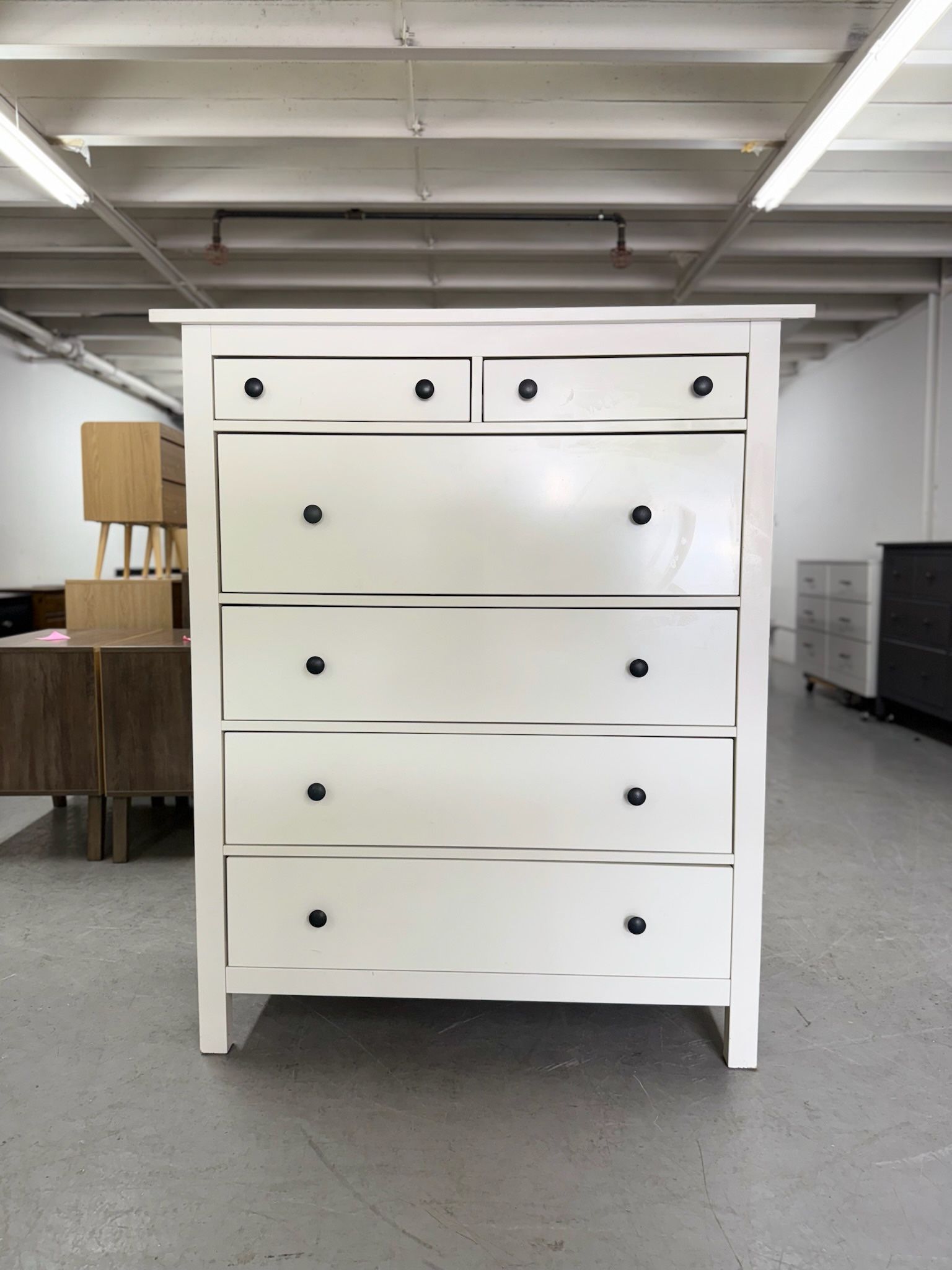 Large White IKEA Hemnes 6 Drawer Dresser