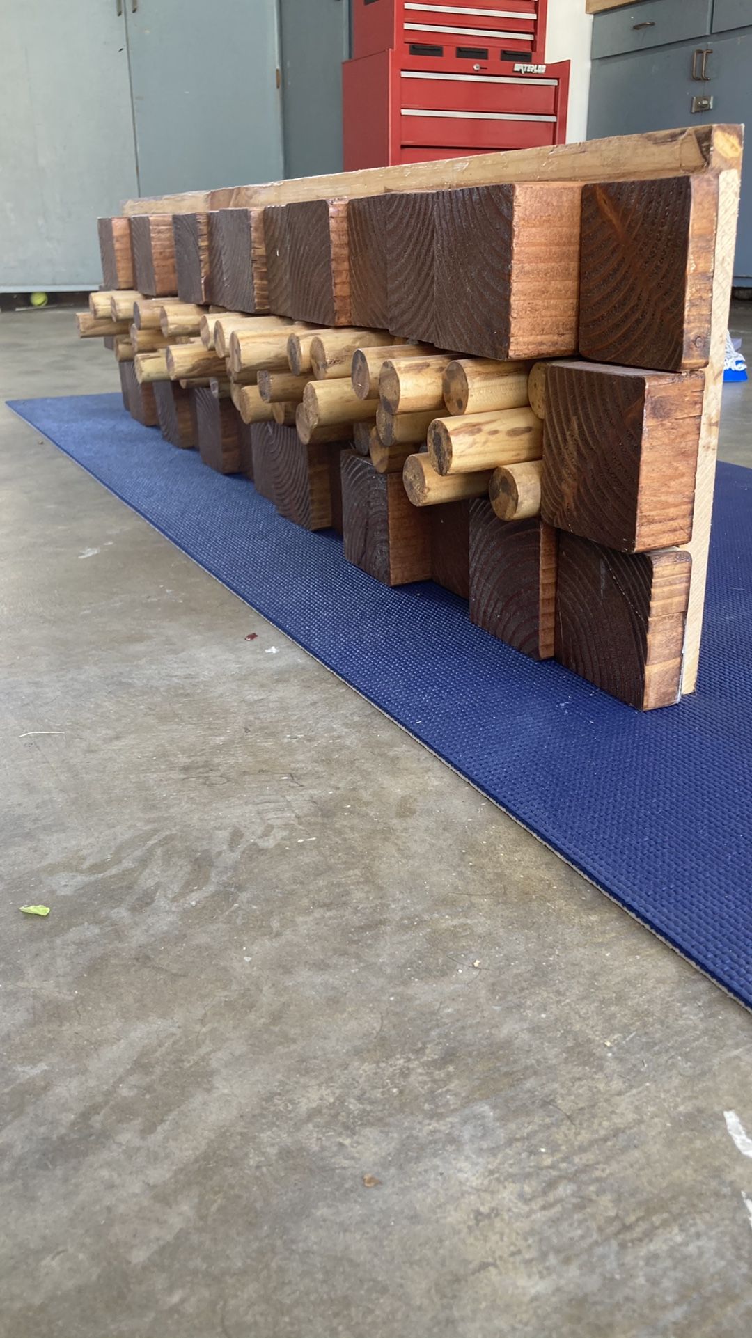 Custom Stained Wood Studio Sound Reflector Wall Panel