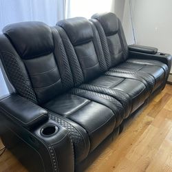 Black Reclining Sofa NEGOTIABLE