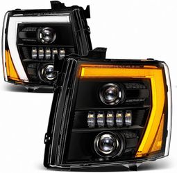 LX-LIGHT Full LED Headlights for Chevy Silverado 1(contact info removed)-2013 2500HD 3500HD 2007-2014
