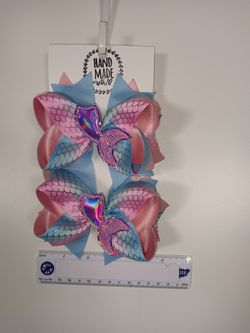 Mermaid Tail Hair Bows