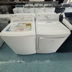 Lavadora Y Secadora LG Con Agitador Gran Capacidad 