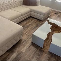 $5 Down Gorgeous Double Chase Sectional