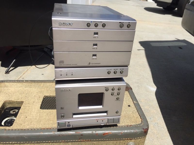 SONY mini components HMD-M11 am fm TUNER MINIDISC and compact disc ...