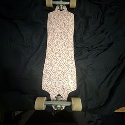 Pink Gold Coast Strokes 36” Drop Through Longboard 