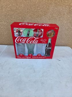 COCA COLA VINTAGE GLASS COLLECTION