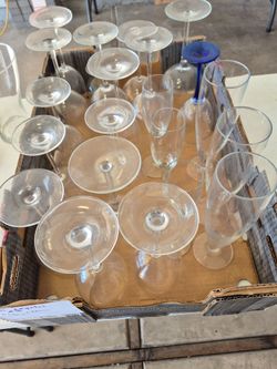 22 Mixed Wine Champagne Beer Glasses