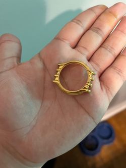 Solid 10 karat gold watch case
