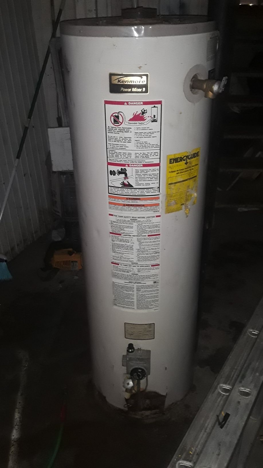 Kenmore 40 gallon water heater