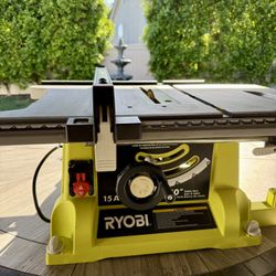 15 Amp 10 in. Compact Portable Corded Jobsite Table Saw 