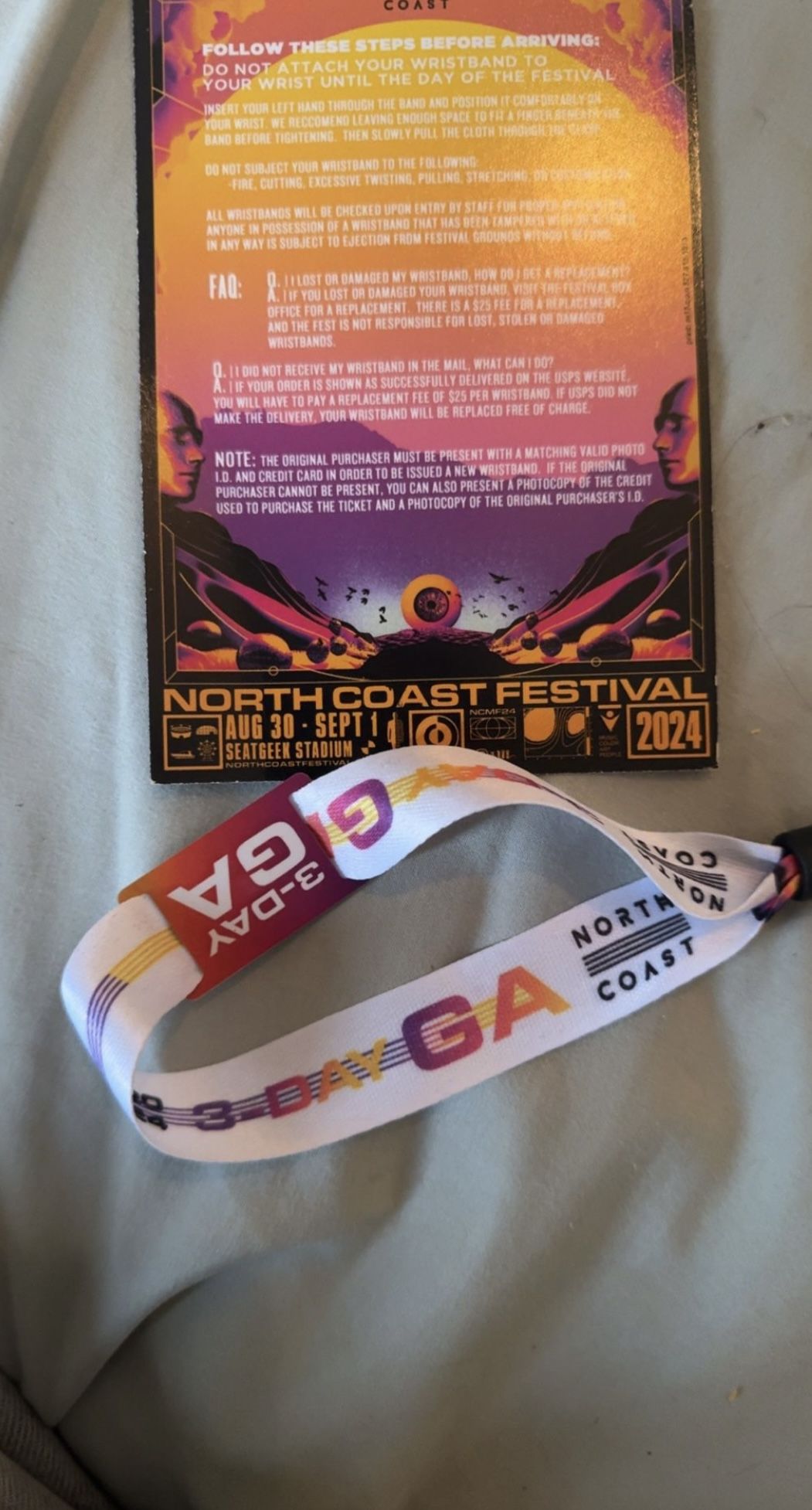 North Coast wristband