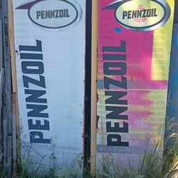 Large Pennzoil Signs 