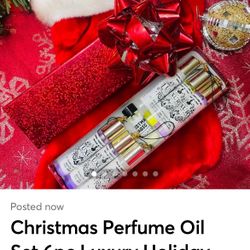 Christmas Best Selling Perfume Oil Set 6pc Luxury Holiday Box Gift  Make the holiday season extra special with this Christmas Best Selling Perfume Oil
