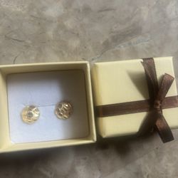 14k Gold Nugget Earrings 