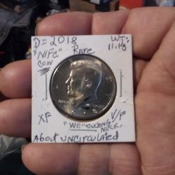 🇺🇸🤫"JFK" (NIFC) US Coin (2018)"D"Wt:11.18. 1.error. "Acquisition=only to collector?"🤫