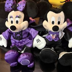 Disney Store original Mickey And Minnie Mouse Halloween