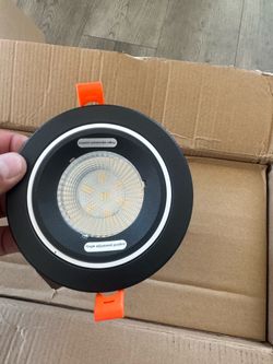 4 inch LED Recessed Light Black / Black Trim Downlight / 4” Canless LED Downlight / Dimmable Ceiling Light / Ultra Thin Recessed Lighting