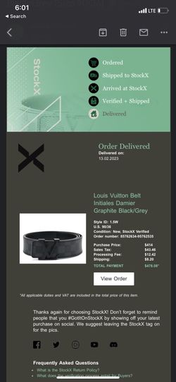 Black Checkered Silver LV Belt By Louis Vuitton – SILLY SAPP