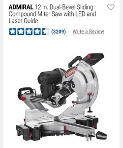 Admiral 12" Sliding Compound Mitre Saw