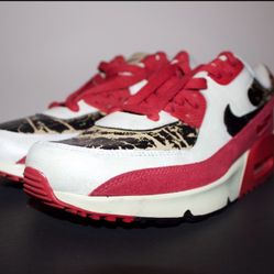 Red, White And Black Nike air maxes