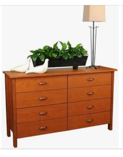 Cherry colored 8 drawer dresser & Cherry Colored Desk