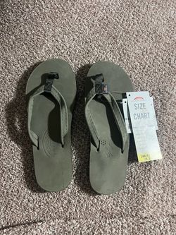 Rainbow Flip Flops  (grey)