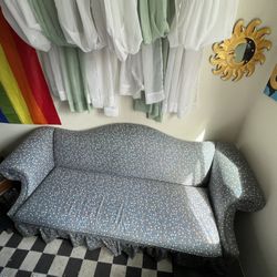 Vintage Blue Floral Coach