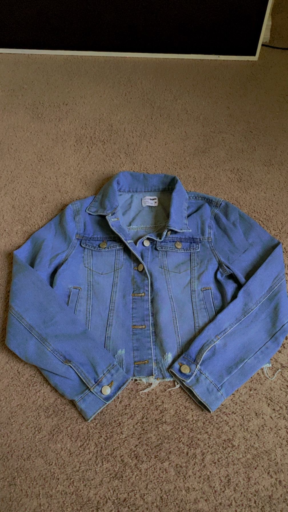 Front Pocket Denim Jacket