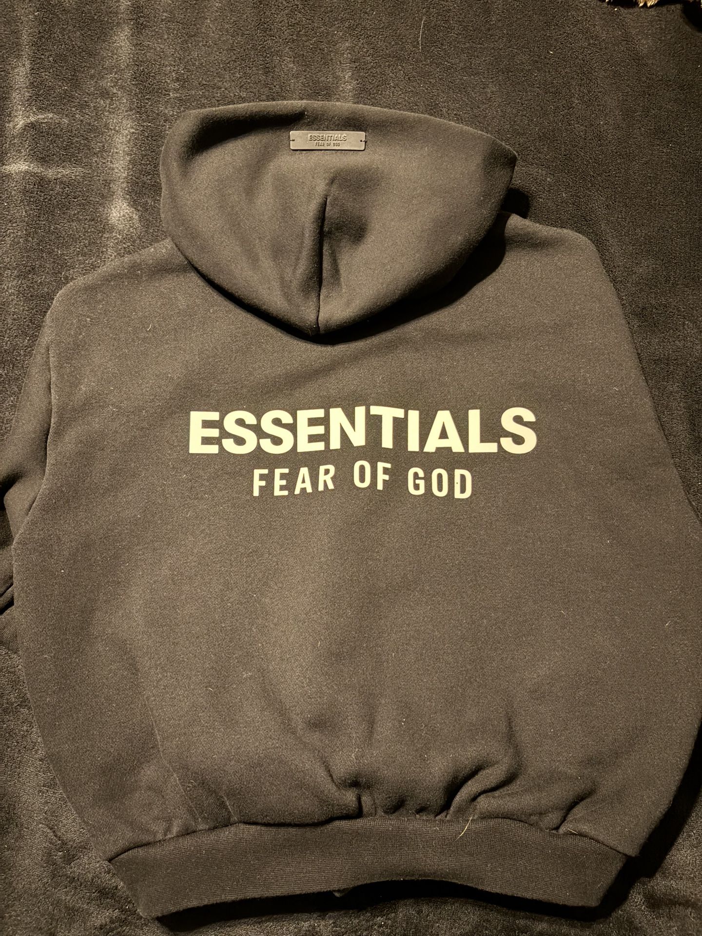 KIDS!!! Fear Of GOD ESSENTIALS BLK HOODIE