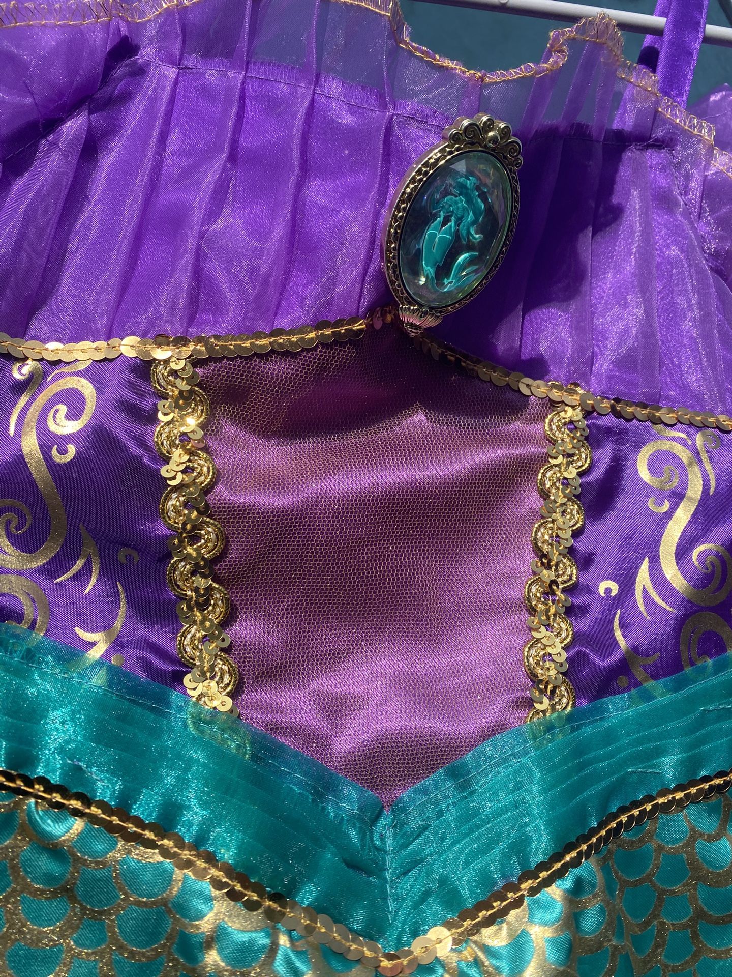 Disney Mermaid Dress Costume Kids Size 