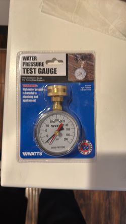 Water pressure test Gauge