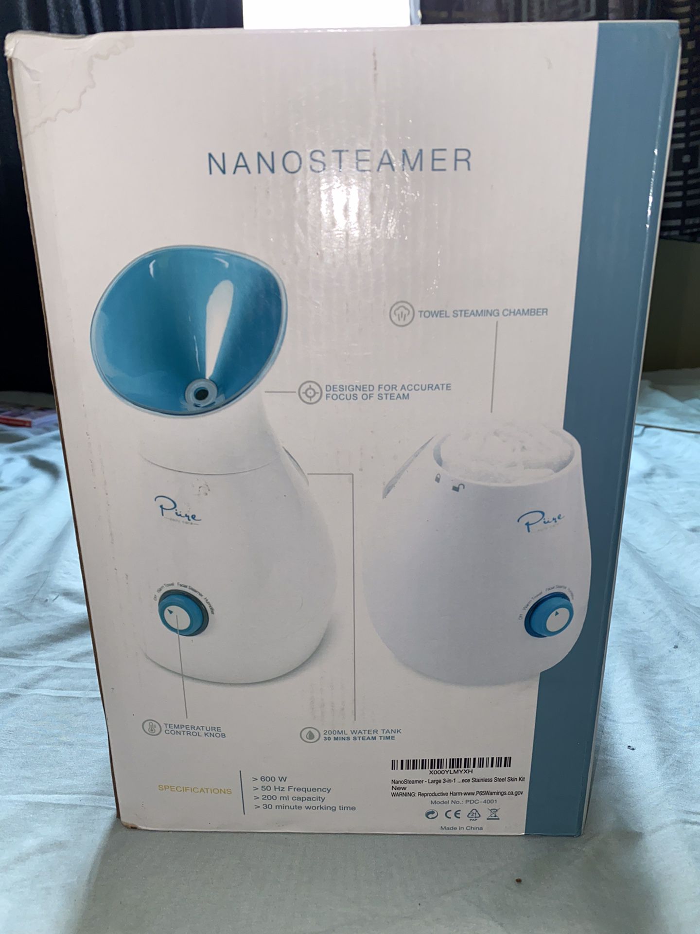 Pure Daily Care PDC-4001 NanoSteamer 3 In 1 Ionic Facial Steamer / HUmidifier