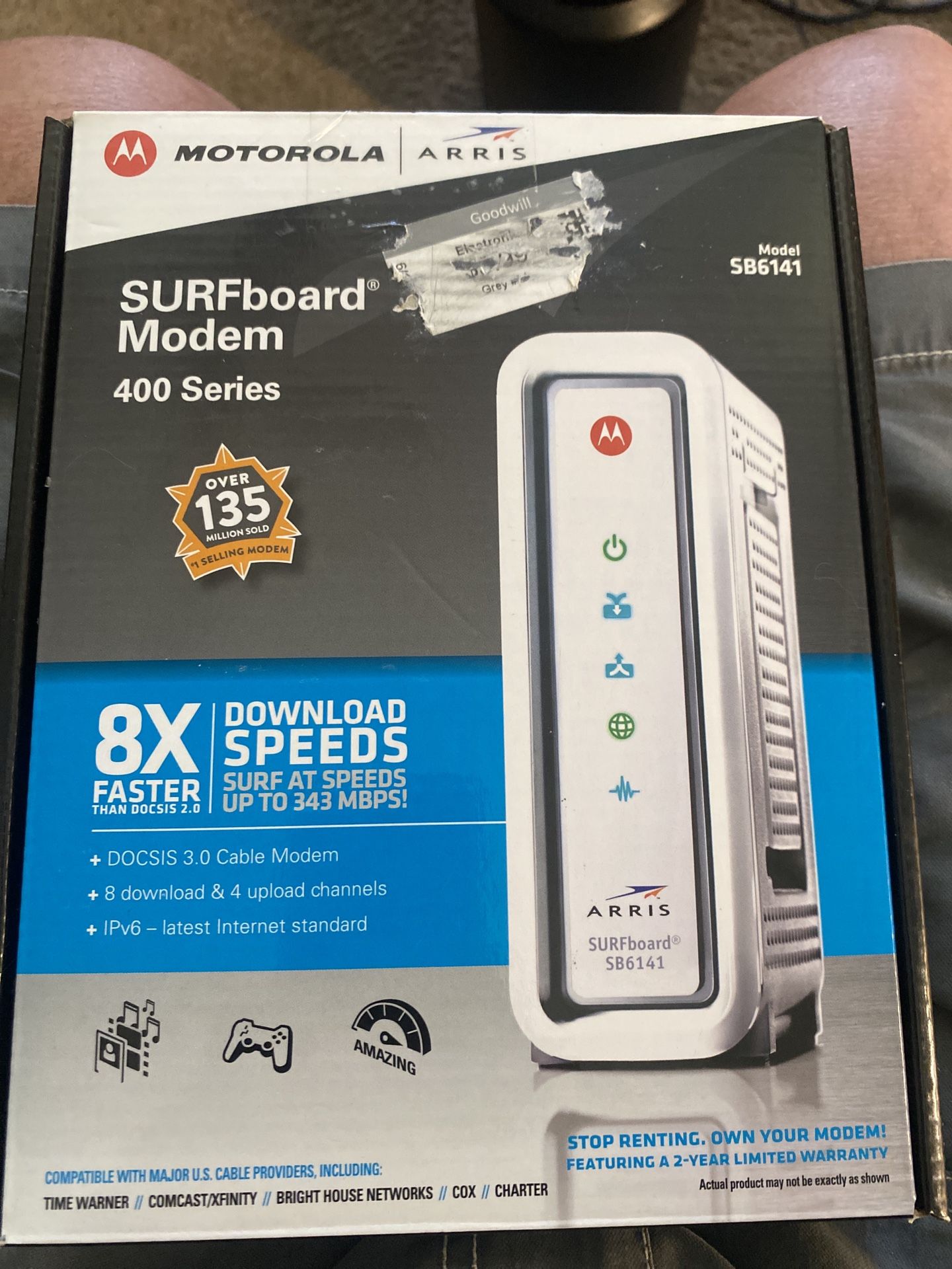 Motorola Arris Surfboard Modem SB6141 400series 3.0 Cable Modem