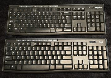 Logitech K270 Wireless Keyboards – Set of 2 – Good Condition