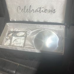 Crystal baseball with Stand