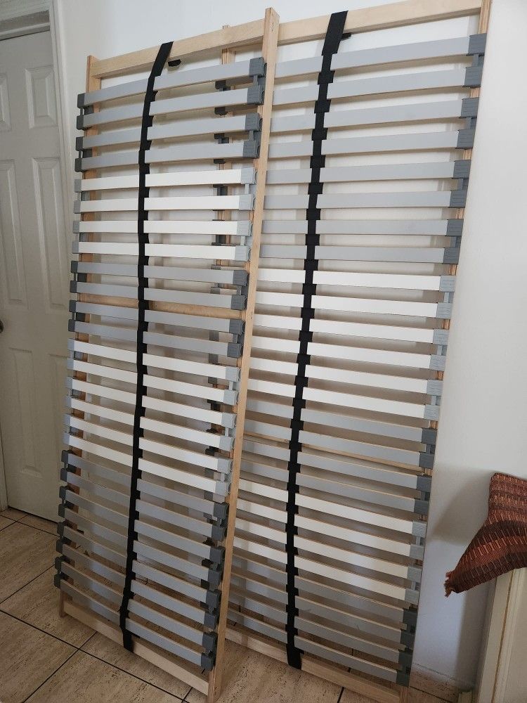 Full Almost Queen Size Metal Frame And Mattress